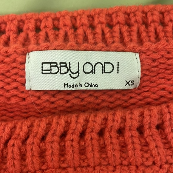 Never worn. Ebby And I Knit Sweater. Size XS. - Picture 2 of 2